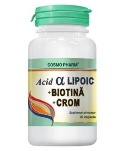 Acid Alfa Lipoic+Biotina+Crom 30cps