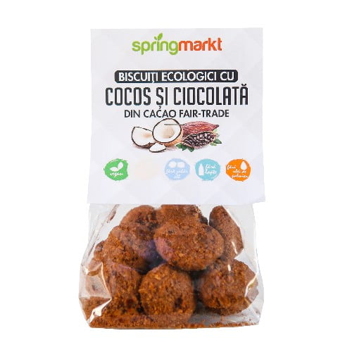 Biscuiti eco cu cocos si ciocolata